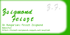 zsigmond feiszt business card